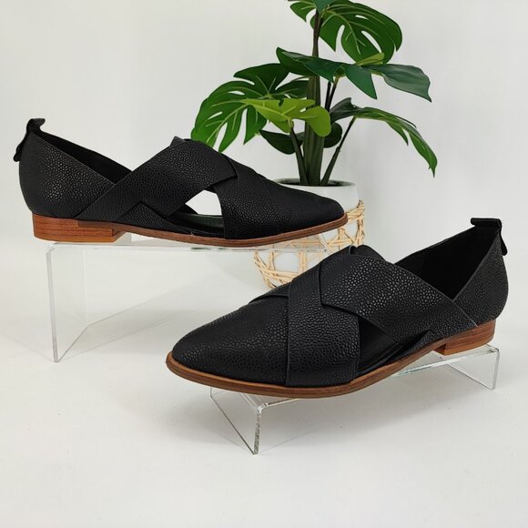 Kelsi Dagger Women's Brooklyn Black Leather Loafers Size 7.5 US - Picture 1 of 8